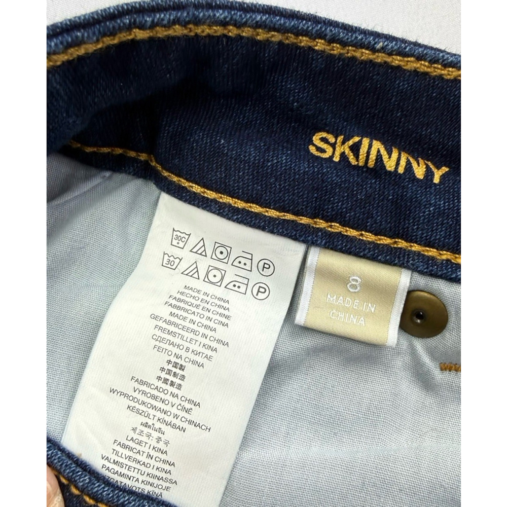 Michael Kors Jean Capris 8 Dark Wash Cropped Denim Jeans Stretch Excellent - Picture 3 of 5